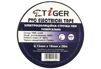 Изолента TIGER ПВХ универсальная черная - 1