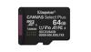 Карта пам'яті KINGSTON 64GB microSDXC Canvas Select Plus Ge n3 100R A1 Single Pack w/o ADP - 1