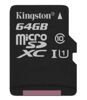 Карта памяти KINGSTON 64GB microSDXC C10 A1 Canvas Select  Plus 100R UHS-I, U1, V10 w/o adapter - 2