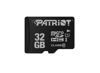 Карта памяти Patriot LX Series 32GB Micro SDHC V10, R90, Class 10, UHS-I U1 with SD Adapter - 2