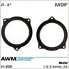 Проставки під динаміки AWM H-206BMW BMW передні/задні двері 100мм (МДФ). - 4