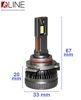 Лампы светодиодные QLine DualVision 65W HIR2 6000K (2шт.) - 2