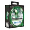 Лампа галогенна Philips H7 ColorVision Green, 3350K, 2шт/блістер 12972CVPGS2 - 1