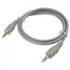 Кабель AUX AWM 110-06 Jack 3.5mm 1 м сірий - 2