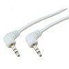 Кабель AUX AWM 110-09 Jack 3.5mm 1,5 м белый - 1