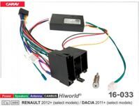 Перехідник для магнітол 9", 10.1" Carav 16-033 Dacia, Renault