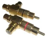 Конектор RCA-розгалужувач Mystery MRC-5 (пара, червоний та чорний)