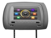 Подголовники с монитором и DVD-проигрывателем Klyde KL 4700 touch screen (серый) комплект 2шт.