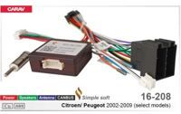 Переходник для магнитол 9", 10.1" Carav 16-208 Citroen, Peugeot