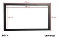 Рамка перехідна 2-DIN універсальна