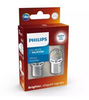 Габарит LED Philips R5W/R10W LED Ultinon Pro6000 12V/24V BA15s White (2шт.) 24805CU60X2