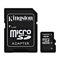 Карта пам'яті Kingmax microSDHC 4 GB Class 4+SD adapter