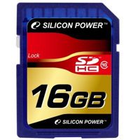 Карта памяти SDHC Silicon Power 16 GB Class 10