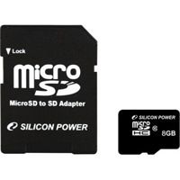 Карта пам'яті microSD Silicon Power 8 GB Class 10 + adapter