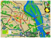 Карта Автоспутник (лицензионная) к автономным навигациям 3,5" - 7"