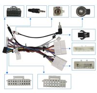Комплект проводов для магнитол 16PIN CraftAudio CB-629 RENAULT CLIO 16+