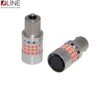 Габарити LED Qline 1156 (P21W) Red CANBUS BA15S (2шт)