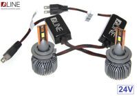 Лампы светодиодные QLine Ultra +200% 55W H7 6000K (2шт.) 24V