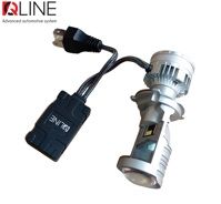 Лампа-линза светодиодная Qline Alpha H4 Projector 50/70Вт 6000K (1шт) УЦЕНКА