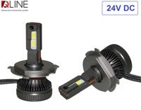 Лампи світлодіодні QLine DualVision 65W H4 24V 6000K (2шт.)
