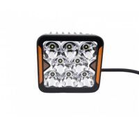 Світлодіодна фара StarLight SL-W0240S квадратна, дальнє світло WHITE + DRL 40W 4800Lm 5700K 12/24V