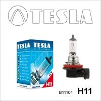 Лампа галогенная Tesla H11 (PGJ19-2) 12V, 55W B11101