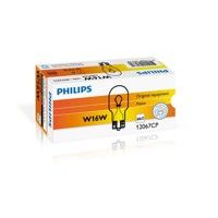 Лампа розжарювання Philips W16W, 10шт/картон 12067CP