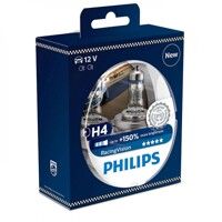 Лампа галогенна Philips H4 RACING VISION +150%, 2 шт блістер 12342RVS2