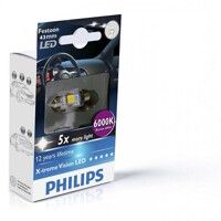 Світлодіодна лампа Philips Festoon BlueVision LED T10.5x43, 6000K, 1шт/блістер 129466000KX1