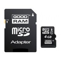 Карта пам'яті Goodram microSDHC 4GB Class 4+ adapter