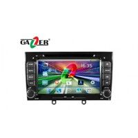 Штатная магнитола Gazer CM172-408B  Peugeot 408 чёрный