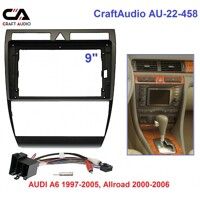 Рамка переходная CraftAudio АU-22-458 AUDI A6 (4B) 1997-2005, Allroad 2000-2006 9" + проводка