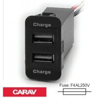 Розгалужувач USB Carav 17-208 SUZUKI 5v 2.1A (2 порти)