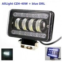 Світлодіодна фара ближнього світла AllLight CZH-40W+Blue DRL