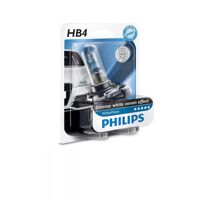Лампа галогенна Philips HB4 WhiteVision +60%, 3700K, 1шт/блістер 9006WHVB1