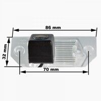 Камера заднего вида Prime-X CA-9522 Ford C-Max I (03-10), Focus II (04-11)