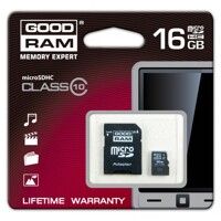 Карта пам'яті Goodram microSDHC 16GB Class 10 UHS I+ adapter