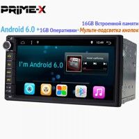 Мультимедиа 2DIN Prime-X A6 (Android 6.0)