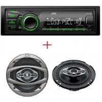 Медиа-ресивер JVC KD-X100EE + Акустика JVC CS-HX638U