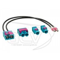 Переходник Авто-DIN 1524-25  Audi,Seat,Skoda,VW- с двойного раздельного на двойной спаренный