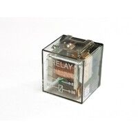 Реле 4-контактне JD1912 12V 40A прозоре з діодом (26001800) без гнізда