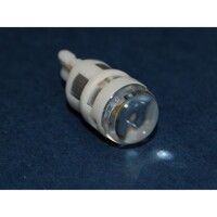 Габарит T10 1W W2, 1x9, 5d WHITE 12V прозорий