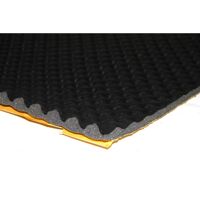 Шумоизоляционный материал Audio-System SW Foam Wave 15 Black PU (1,0х0,5)