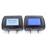 Комплект подголовников с монитором и DVD-проигрывателем KLYDE Ultra 7745HD black (черный)