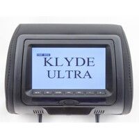 Підголівник з монітором та DVD-програвачем KLYDE Ultra 745 HD Black (чорний)