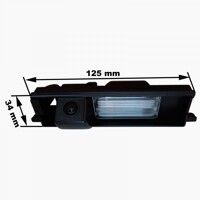 Камера заднего вида Prime-X CA-9571 Chery, Toyota Tiggo 1 (05-14), RAV4 (CA30) (05-16), Auris (E180) (12-18)