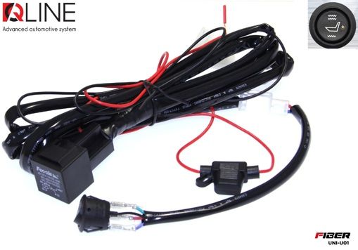 Кнопка підігріва сидінь QLine Fiber UNI-U01