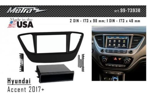 Рамка перехідна Metra 99-7393B Hyundai Accent