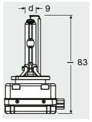 Лампа ксенонова Osram D3S 66340CLC 35W картон