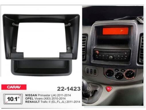 Рамка перехідна Carav 22-1423 Renault Traffic, Opel Vivaro, Nissan Primastar